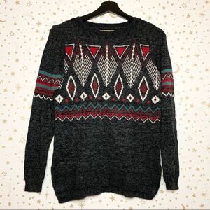Hollister Cozy Geometric Pullover Sweater
